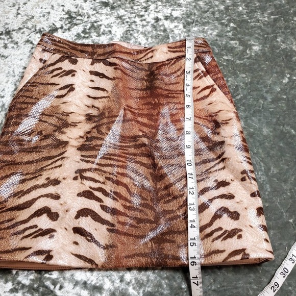 Bardot Alexis Animal Brown Skirt - Picture 8 of 11